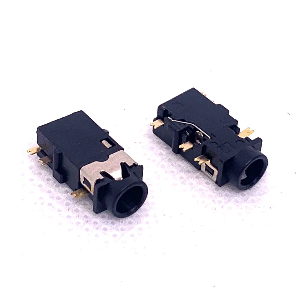 10PCS 3.5mm Audio Jack PJ-342S-C Sink SMD Patch 6pin Headphone Connector Broken Board 1.4 Dual Channel Dual Switch