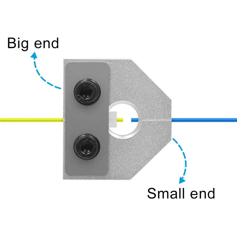 Accesorios para impresora 3D, conector soldador de filamento de 1,75 MM, herramienta de unión, empalmador de filamentos para todo tipo PLA/ABS/PETG, plata