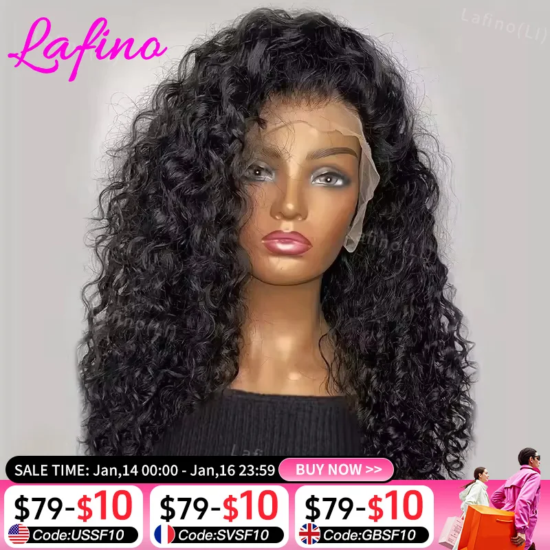 Curly Human Hair Wigs For Women Water Wave Lace Front Wig 13x4 13x6 Lace Frontal Deep Wave Wig 100% Human Hair Hd Lace Wigs