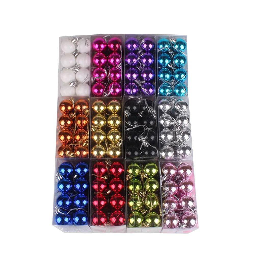 24pcs Plastic Christmas Tree Decoration Balls For Decoration In Living Room Bedroom Study Office Christmas Tree Home Decorations