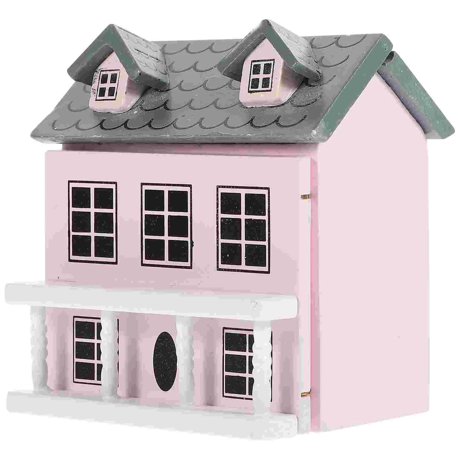 

Dollhouse Mini Furniture Landscaping Prop Villa Buildings Wooden Craft Tiny Homes