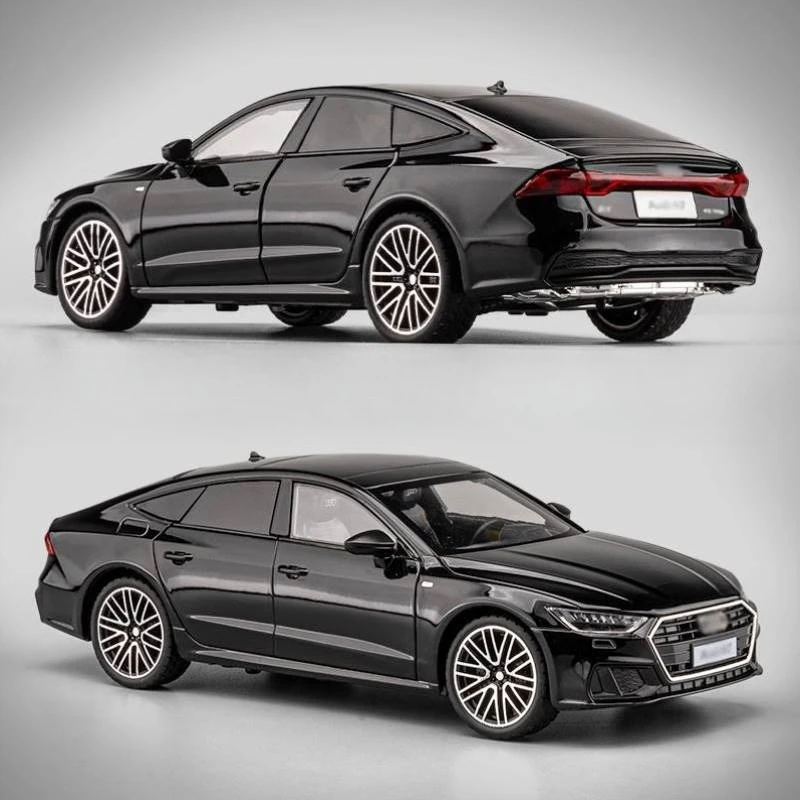

1:24 A7 Alloy Sports Car Model Diecasts & Toy car Metal Model Sound and Light Car Toys Collectibles For Childrens Gifts