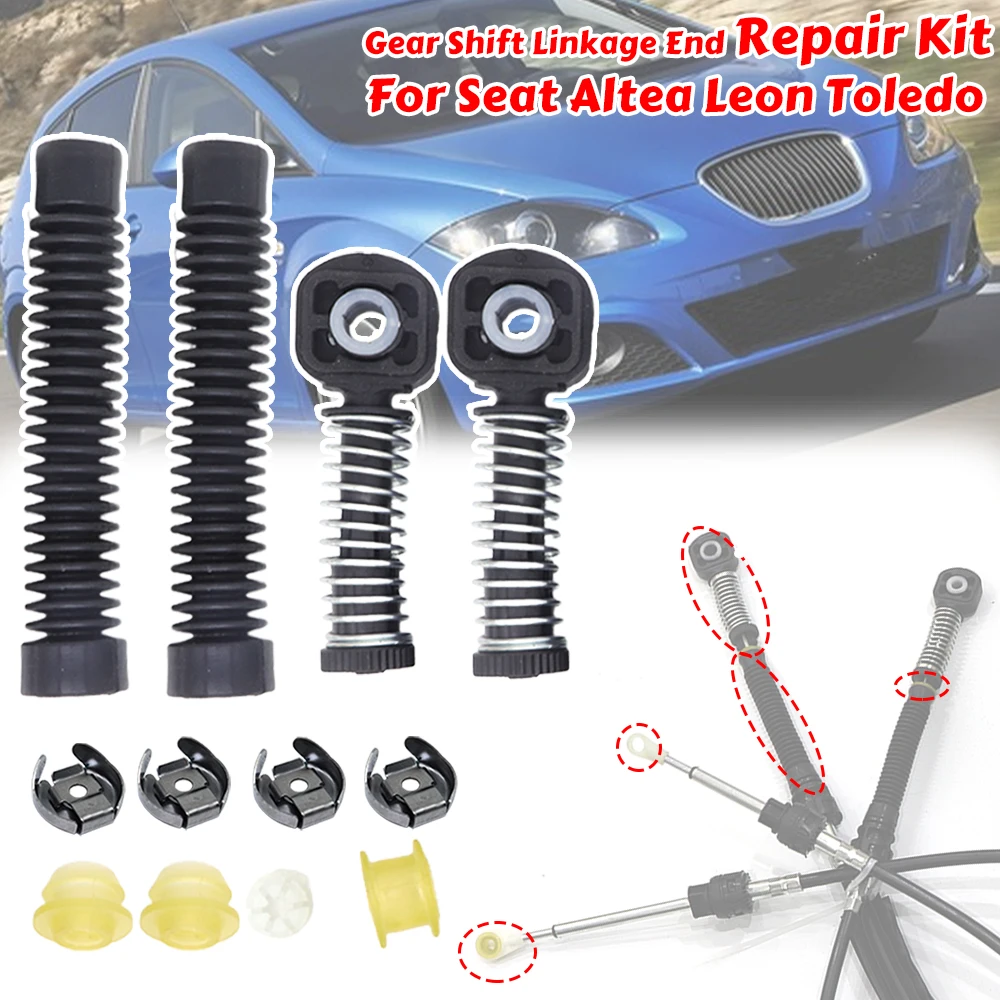 

For Seat Altea Leon Toledo VW Beetle Manual Gear Shift Selector Lever Linkage Cable Connect Gaiter Bushing Adjuster Repair Kit