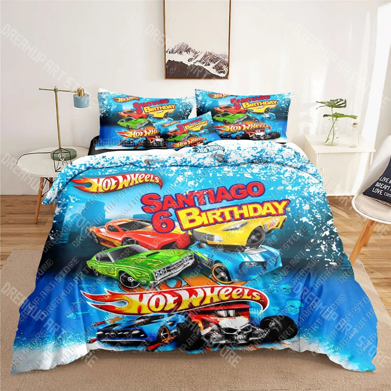 

Monster Truck Hot Game W-Wheels 3D Bedding Sets print duvet cover Adults_ children bed comforter birthday gift dropshipping