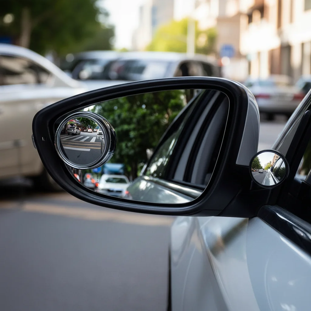 2 PCS Small Round Rearview Mirror Car Blind Spot Auxiliary Mirror Multi-Function 360 Degree for Safe Reversing