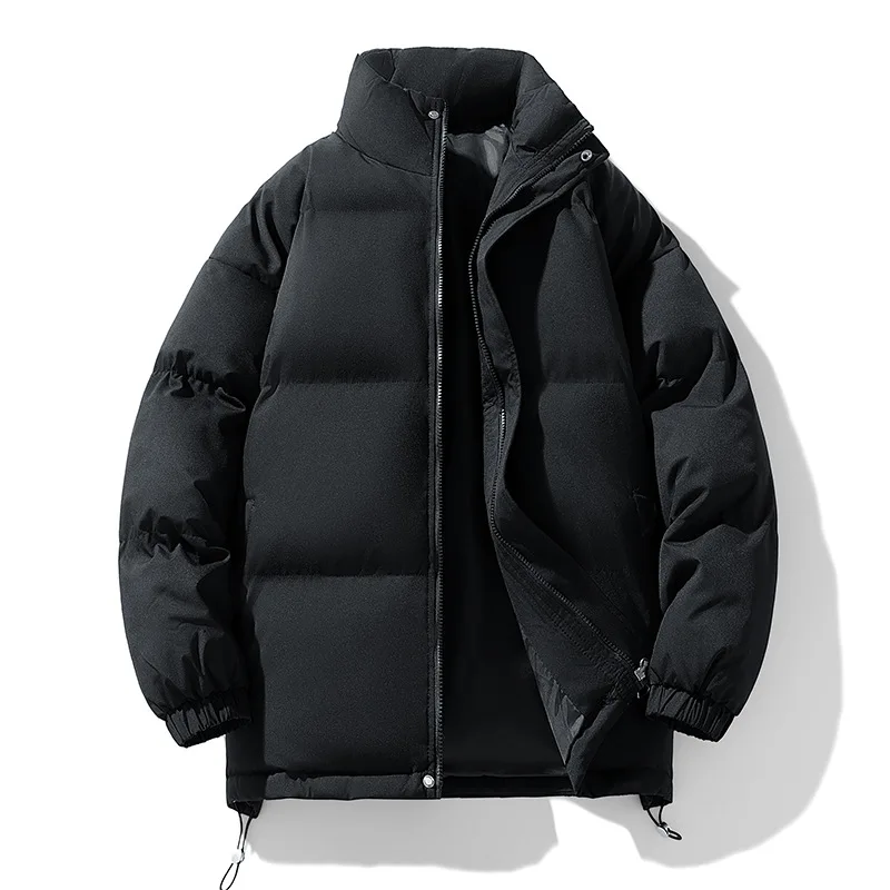 

Men's and women's same winter new silk cotton thickened ins padded jacket loose stand-up collar bread clothes, teenagers trendy