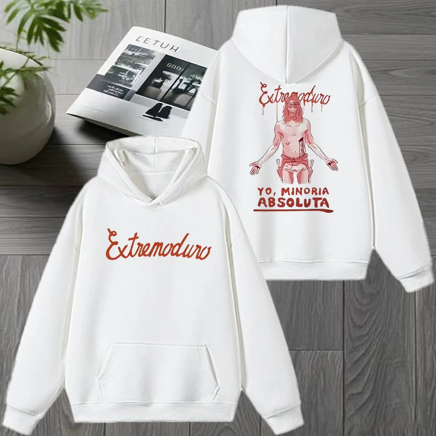 

Hot Sale Rock band Extremoduro Double Sided printed Hoodie 2026 New in Men women vintage punk pullover Unisex Fleece Sweatshirt