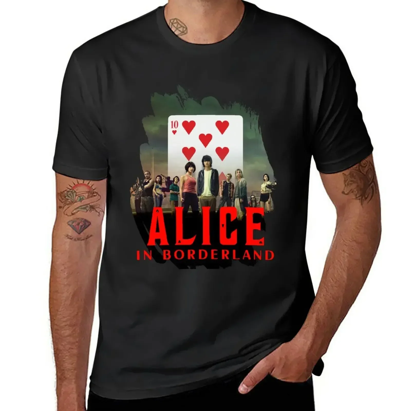 Alice in borderland T-Shirt aesthetic clothes tees mens t shirt graphic 2024 heavyweight new arrival fashion manga style summer