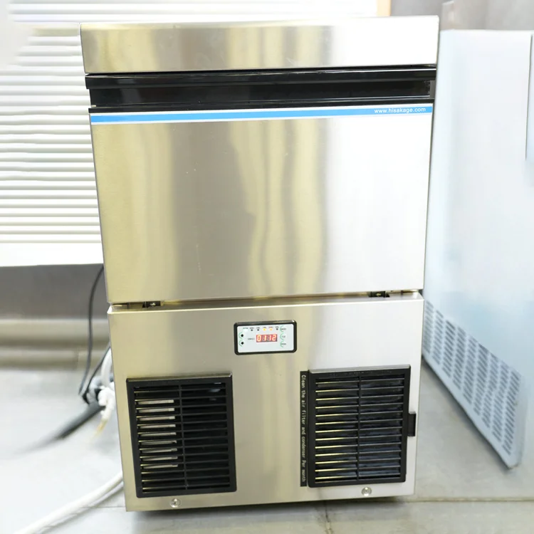 Commercial Ice Maker Machine with Digital Control Panel 32mm 23mm Ice Tube Maker for Professional Beverage Shop Bar Hotel