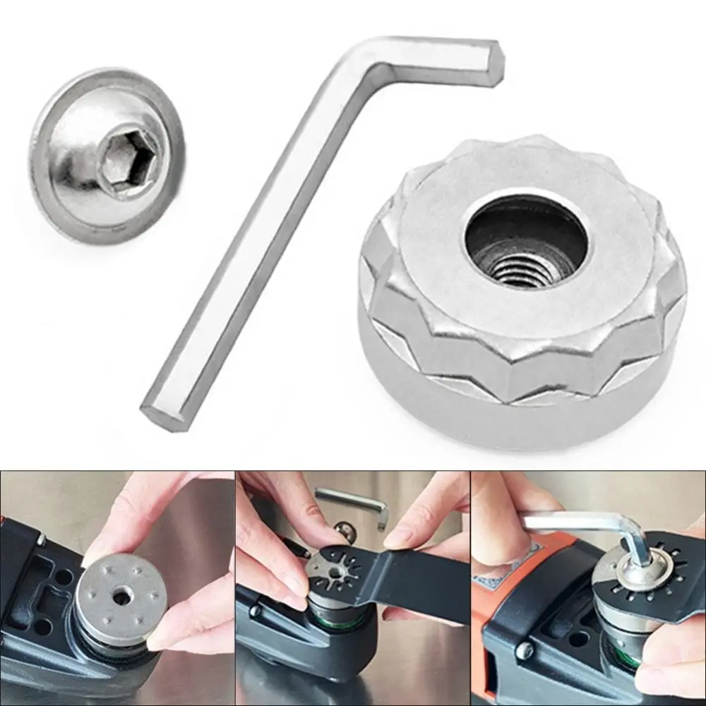 

Converter Starlock Adapter Tool Easy To Install Power Tools Star Lock System Hex Wrench Silver Power Oscillating Adapter