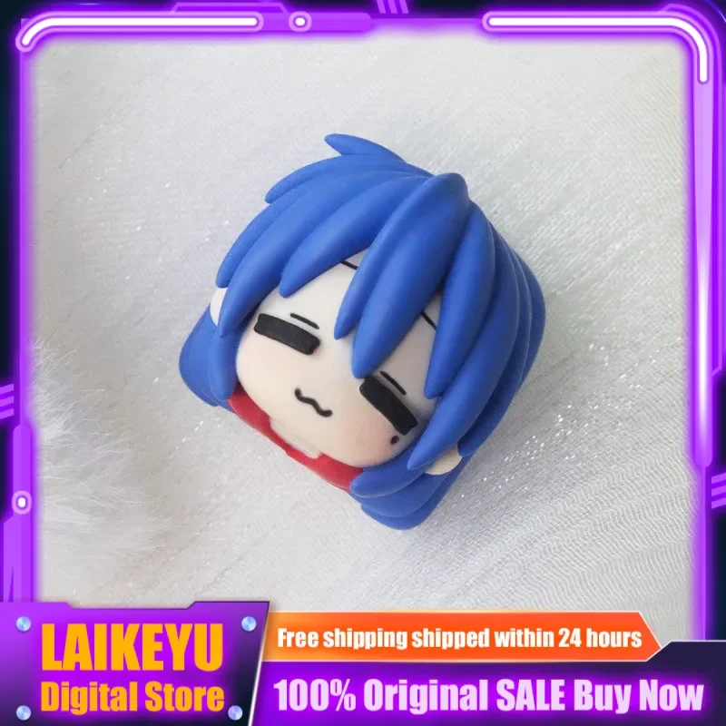Tutup Tombol Anime Lucky Star Konata Izumi Profil Cherry R4 Keyboard Mekanis Topi Kunci Permainan Kustom Kartun Lucu Hadiah Koleksi