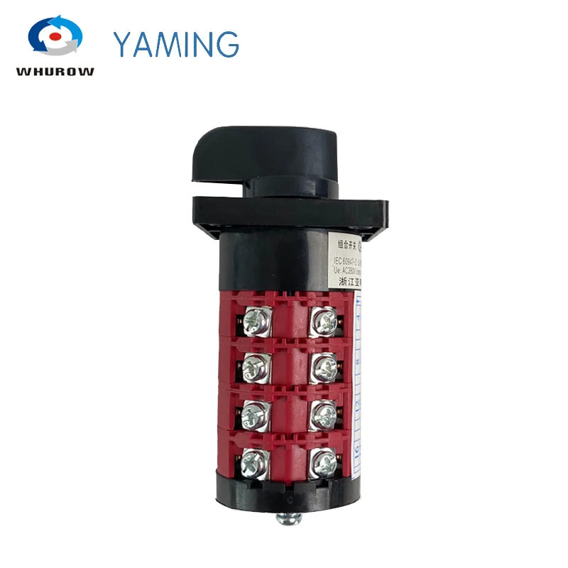 HZ8B-20/3/4 Electric Control Switch 4 Levels 20A 0-6 Positions Universal Changeover Rotary Cam Switch Interruptor HZ5B-20/4