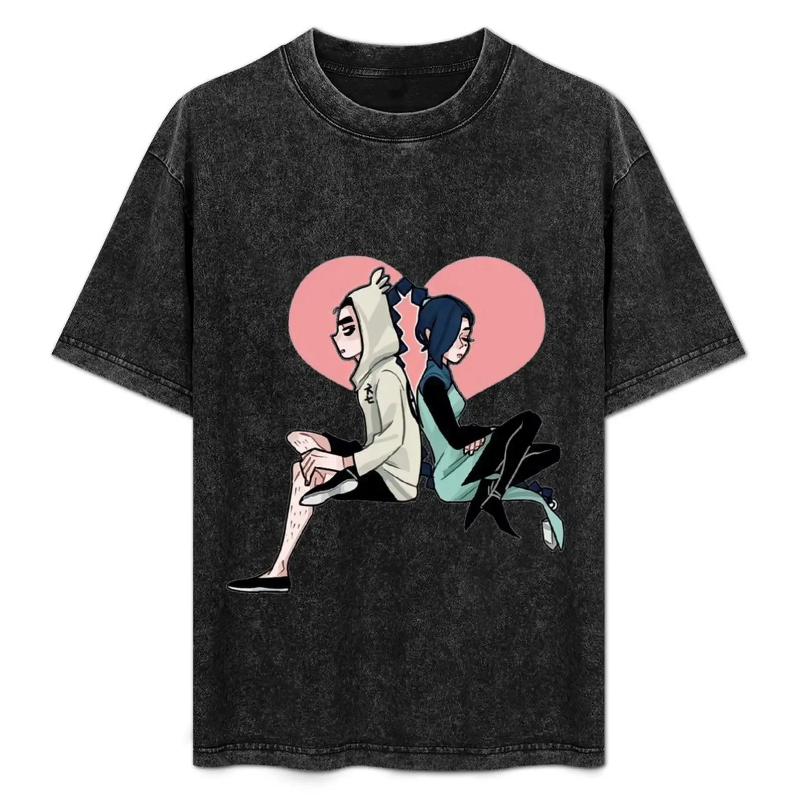 

7 and 13 with one heart T-Shirt Gym Wear Breathable Short Sleeve Tee
