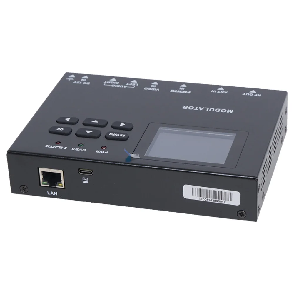MPEG2 HD Video Encoder Modulator AV CVBS HDMI to RF DVB-T ATSC DVB-C ISDB-T DTMB Modulator Digital TV equipment