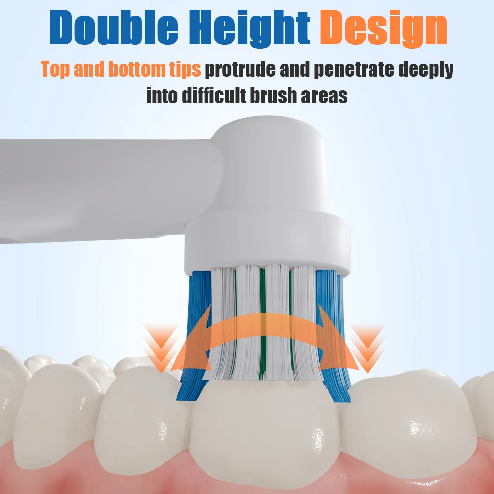 Compatible with Oral B Electric Toothbrush Replacement Toothbrush Brush Heads, Toothbrush Head Refill for OralB 100 300 500 1000 image 5