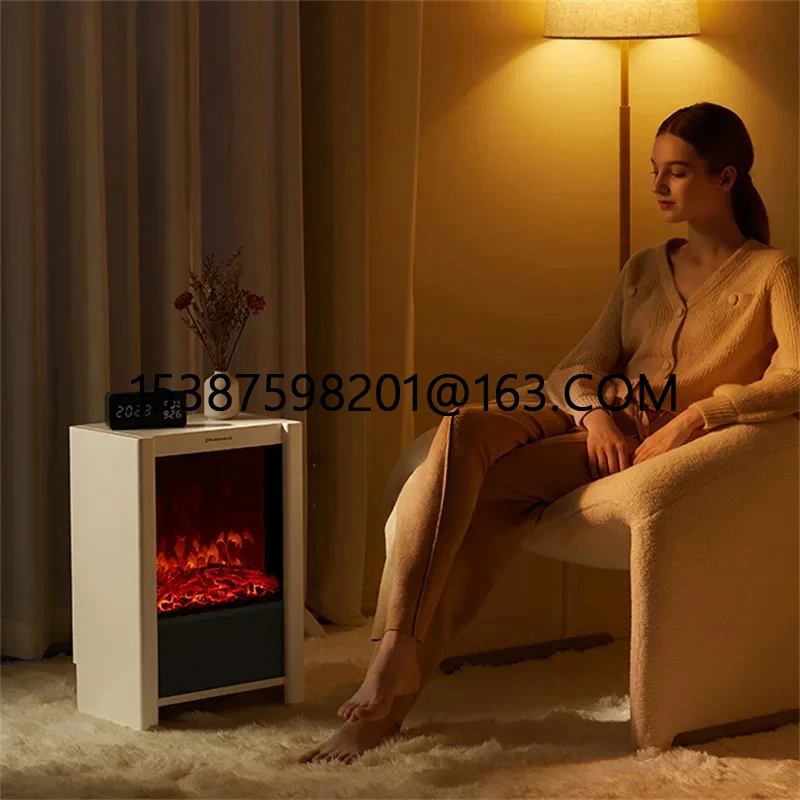 European Living Room Electric Fireplace Decorative Simulated Flame Fake Fireplace Heater Energy-saving Heater Room Decor Cabinet