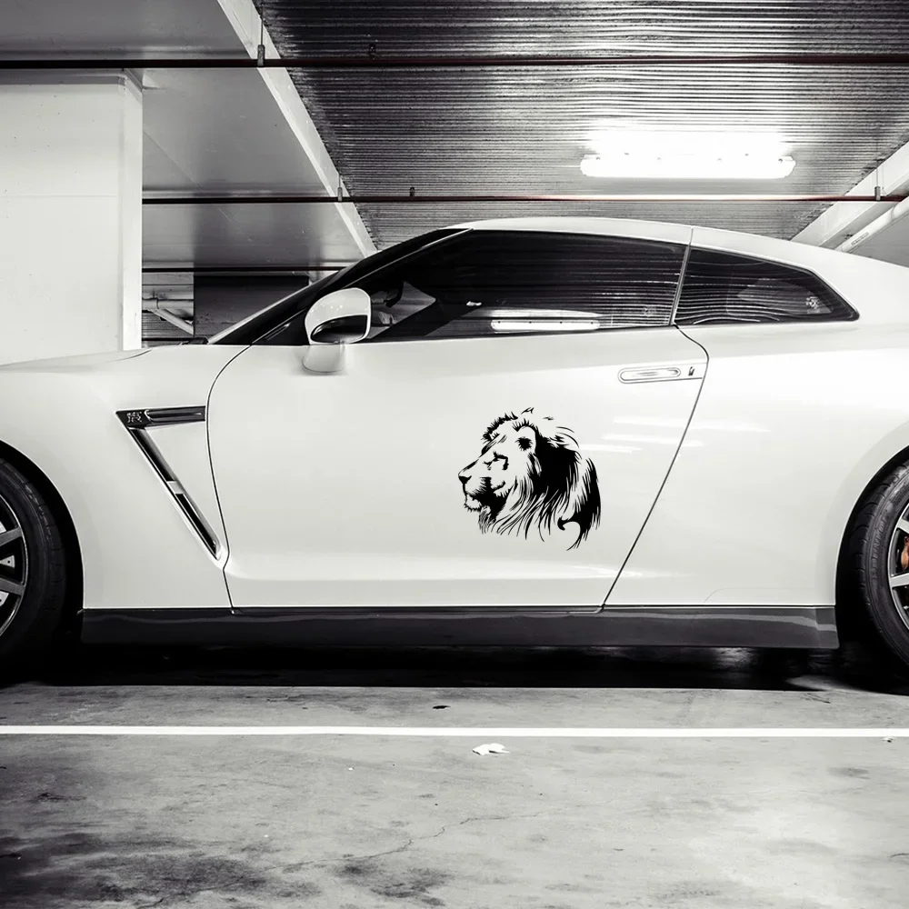 20/25/30cm decalcomanie per Auto adesivi adesivo Beauty Lion merci personalizzate PVC moto Auto decorazione accessori per Auto prodotti in vinile