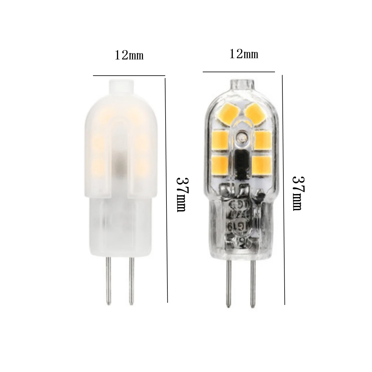 LED MINI G4 AC/DC 12V Low power 1.2W 1.4W 2W 3W high light efficiency strobe free for crystal chandelier kitchen study toilet