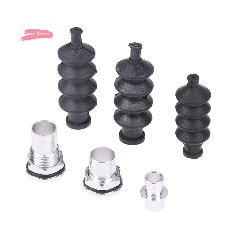 Joint de tige de poussée de Servo de bateau RC, raccords en aluminium avec soufflet en caoutchouc pour pièces de gouvernail de boîte à Radio-système d'étanchéité de Servo de bateau