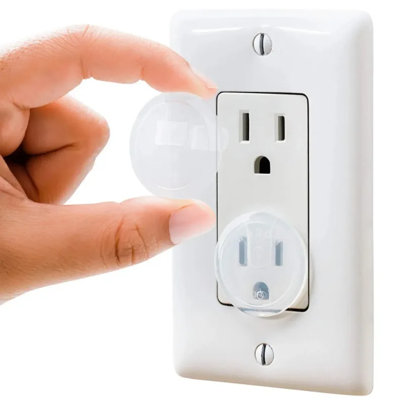 

1-20Pcs Transparent Babyproof Outlet Covers Sturdy Child Safety Socket Protector Easy Install for Standard Electrical Outlets