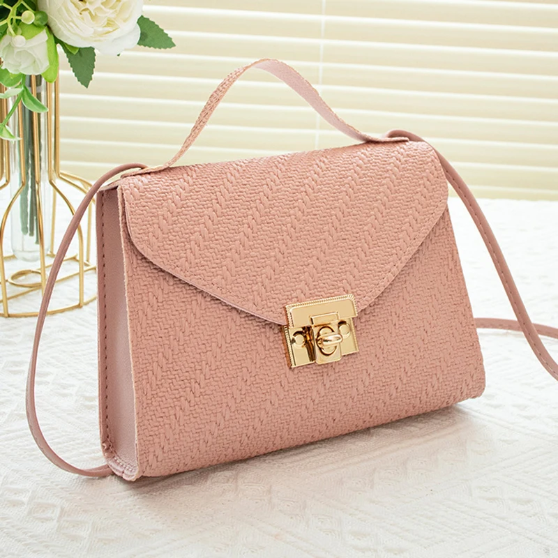 Fashion PU Leather Shoulder Handbags Casual Small Crossbody Bags For Women Light Luxury Handbags