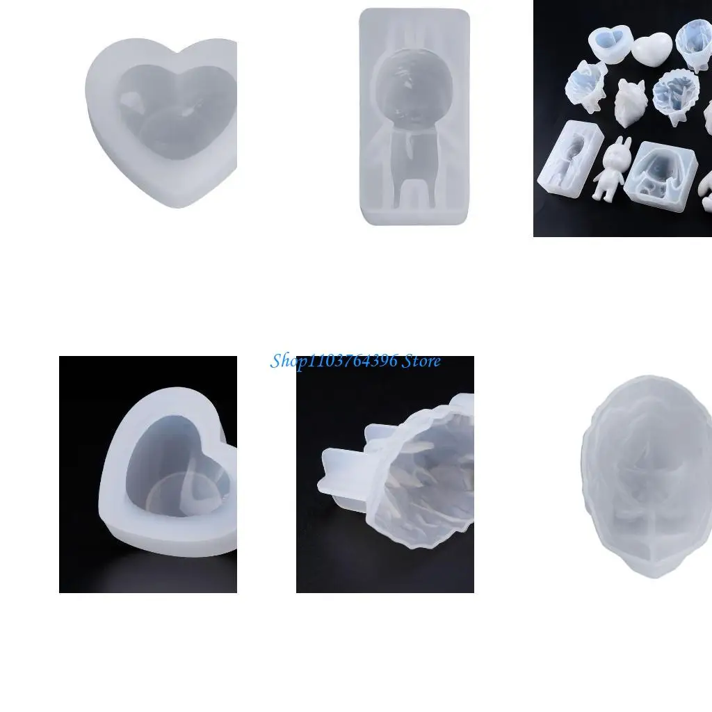 الأشعة فوق البنفسجية راتنجات الايبوكسي DIY بها بنفسك أداة المجوهرات أرنب الطفل قوالب DIY بها بنفسك لوازم المنزل الحلي اللازمة