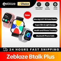 New Zeblaze Btalk Plus Voice Calling Smartwatch 2.03'' HD Color Display Health and Fitness Tracking Smart Watch for Men Women