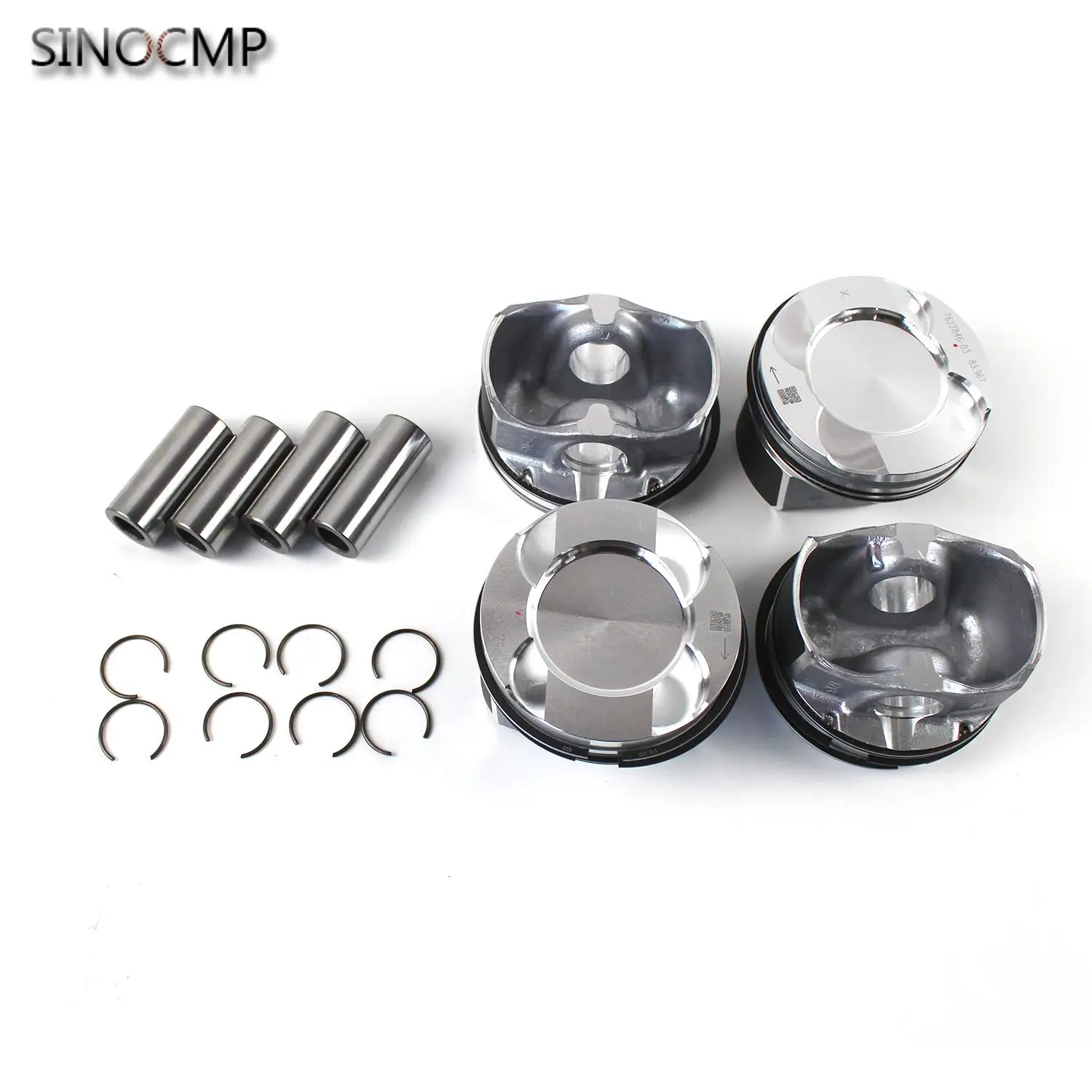 4x Pistons Rings Φ84mm / CR 10:1 11257640166 11257594453 For BMW 328i 428i 528i X3 F30 F10 Z4 28i X5 40ex X4 28ix N20B20A 2.0T