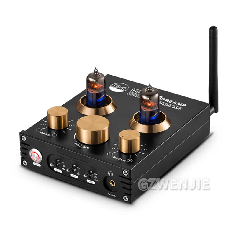 Audio HiFi Bluetooth 5,0 GE5654Tube preamplificador de vacío USB RCA APTX preamplificador de Audio estéreo para el hogar amplificador de auriculares