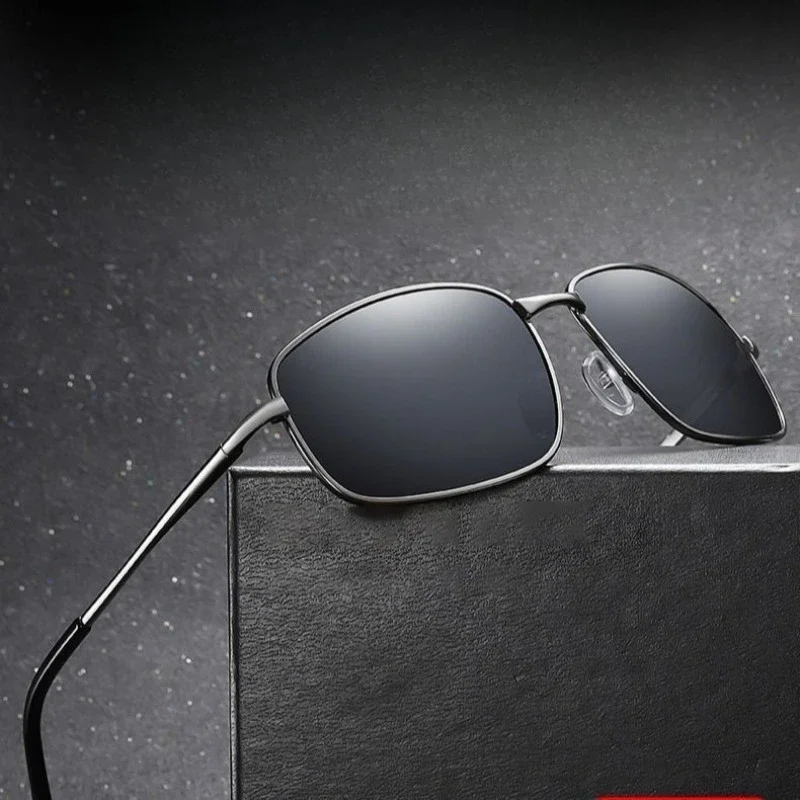 New Men's Polarized Driving Sunglasses Fashion Men's Night Vision fold Anti Light Glasses Outdoor UV Resistant Eyewear