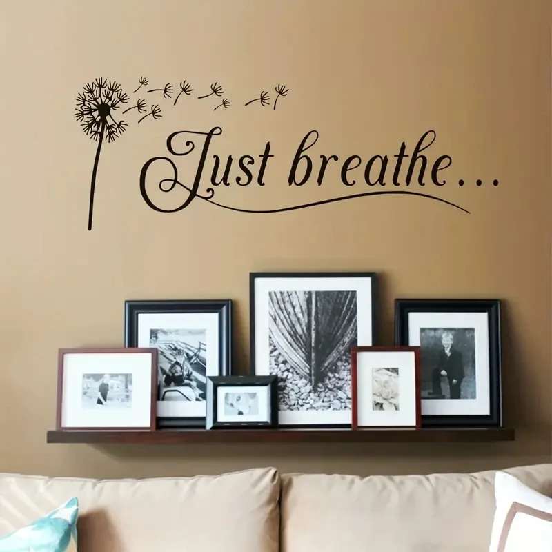 1pc Dandelion Wall Decals, Graphics Stickers For Bedroom Living Room Bathroom Decor