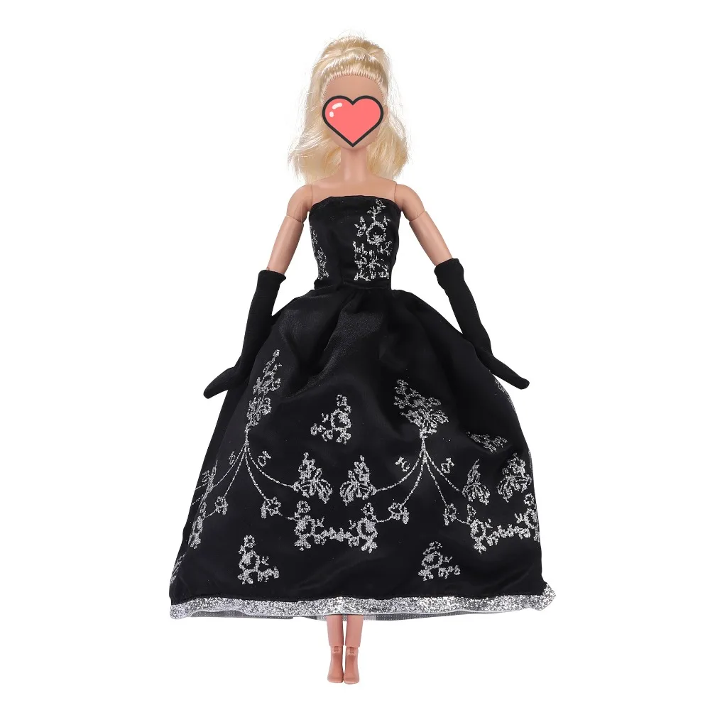 Puppe Kleidung Puppe Kleidung Prinzessin Kleid 1/6 Puppe Stickerei 30Cm Puppe Kleidung Rot Plüsch Prinzessin Kleid Puppe Zubehör