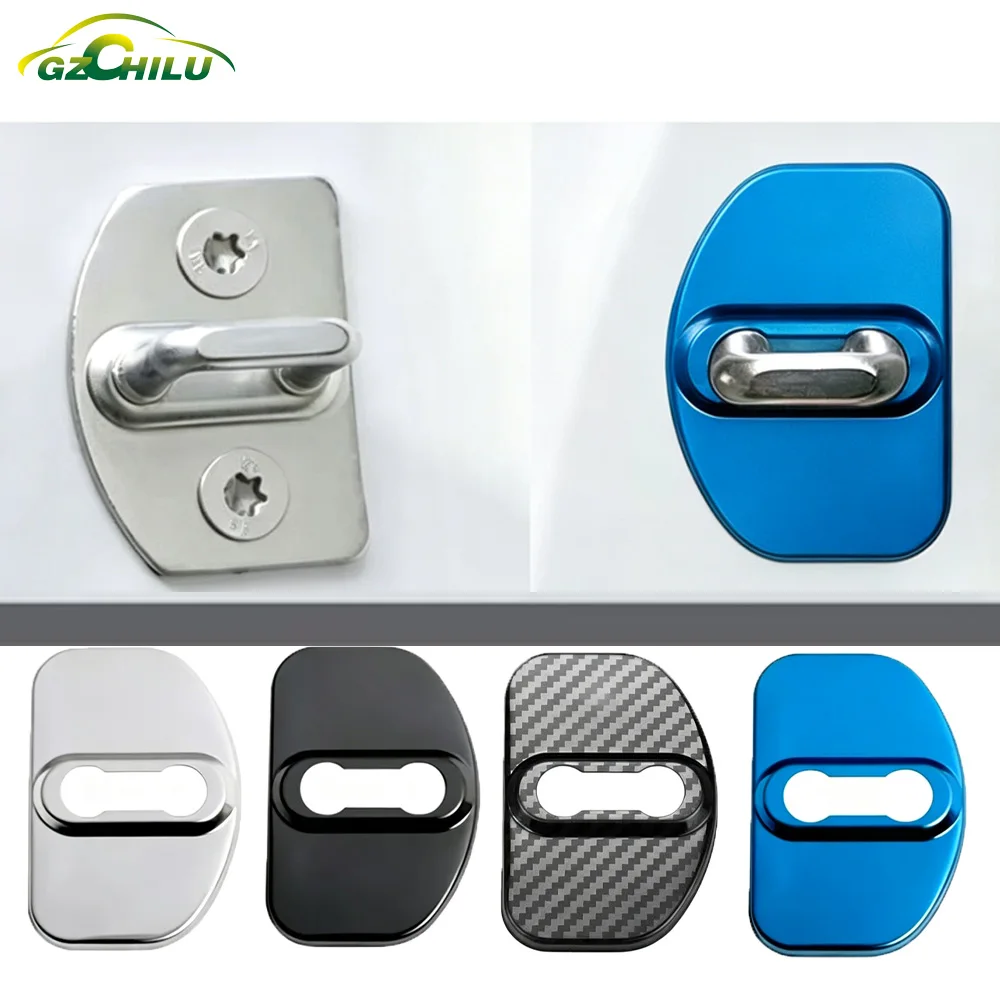 Car Door Lock Cover Protect Buckle Cover for Renault Scenic Laguna Captur Megane 2 Master Dacia Logan MCV Sandero Stepway Lodgy
