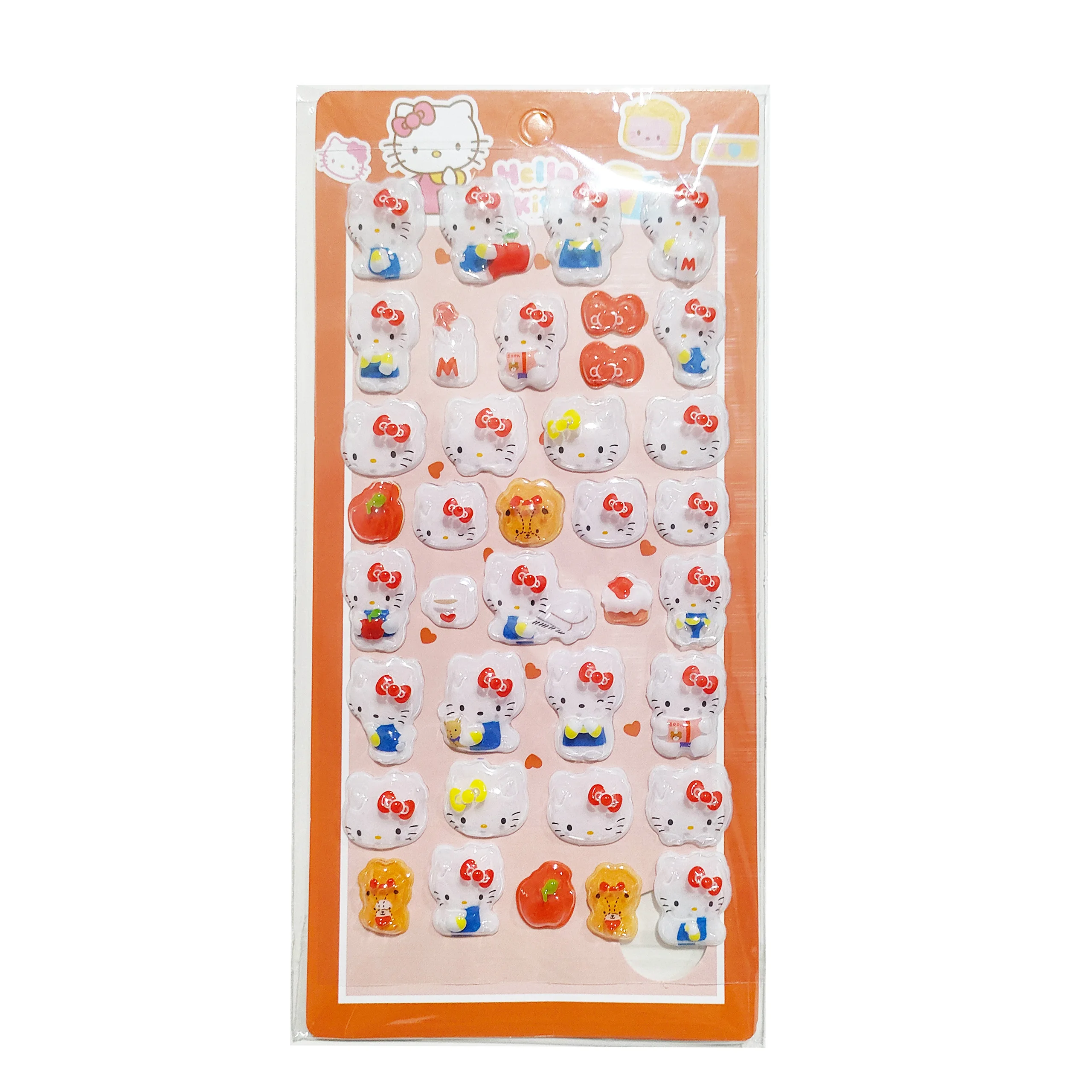 Kawaii Sanrio Hangyodon dibujos animados 3D relieve lindo pegatinas de gelatina niñas pegatina decorativa periférica creativa regalos de cumpleaños