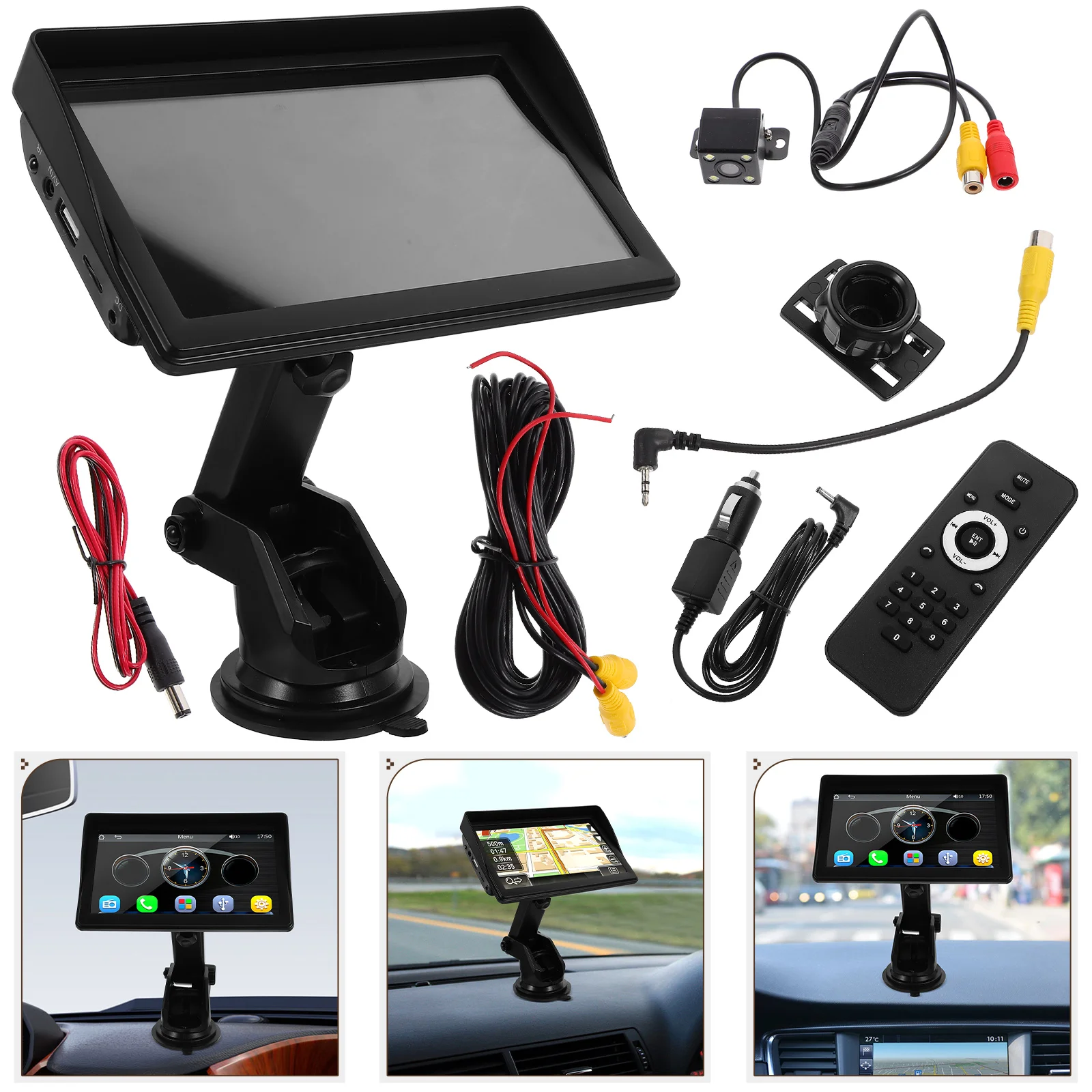 

7 Inch MP5 Player Vehicle Music Receiver Touch Screen Car Stereo Rear Camera B600W Sunshade Multimedia