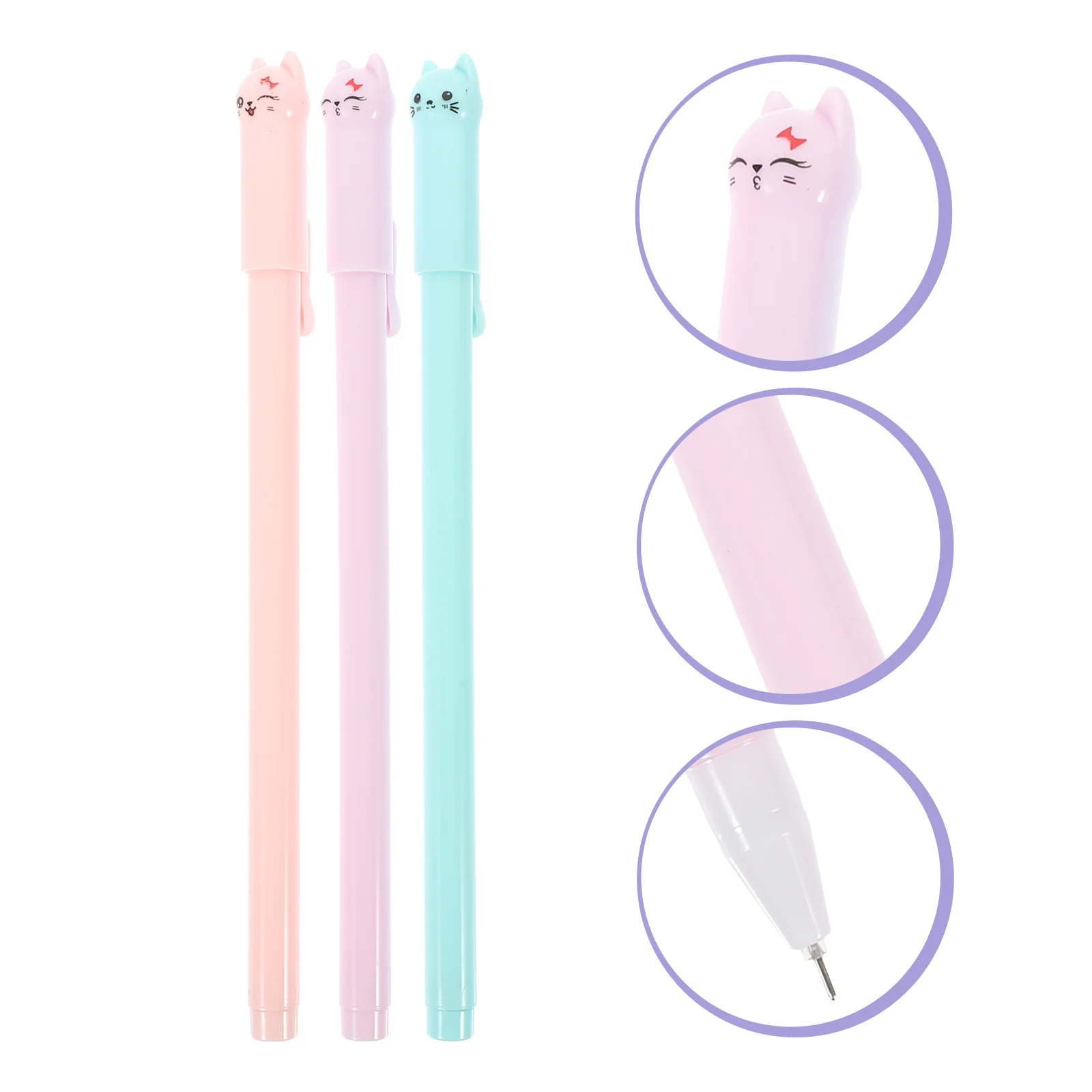 

12Pcs Creative Gel Ink Pens Chic Animal Design Birthday Present for Teachers Friends Classmates Daily Use Things for School