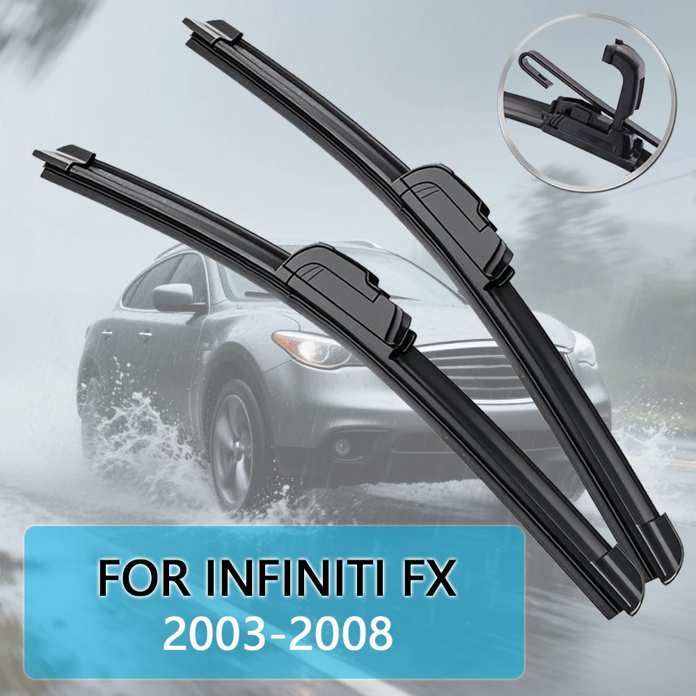 

Для Infiniti FX (50 30d 37 35 45) 2003-2008 и 2003-2013 автомобильные щетки стеклоочистителя, передние дворники, подходят для U-образного крючка, щетки стеклоочистителя для ветрового стекла