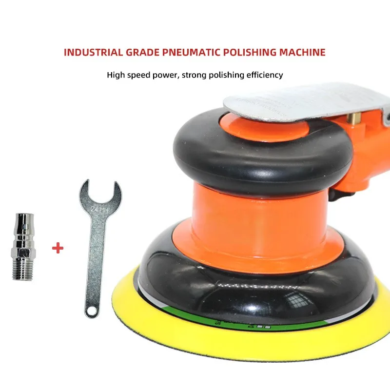 Personalizado 5 "ferramenta de lixamento pneumático de polidor industrial orbital aleatório de ar redondo para corpo de carro
