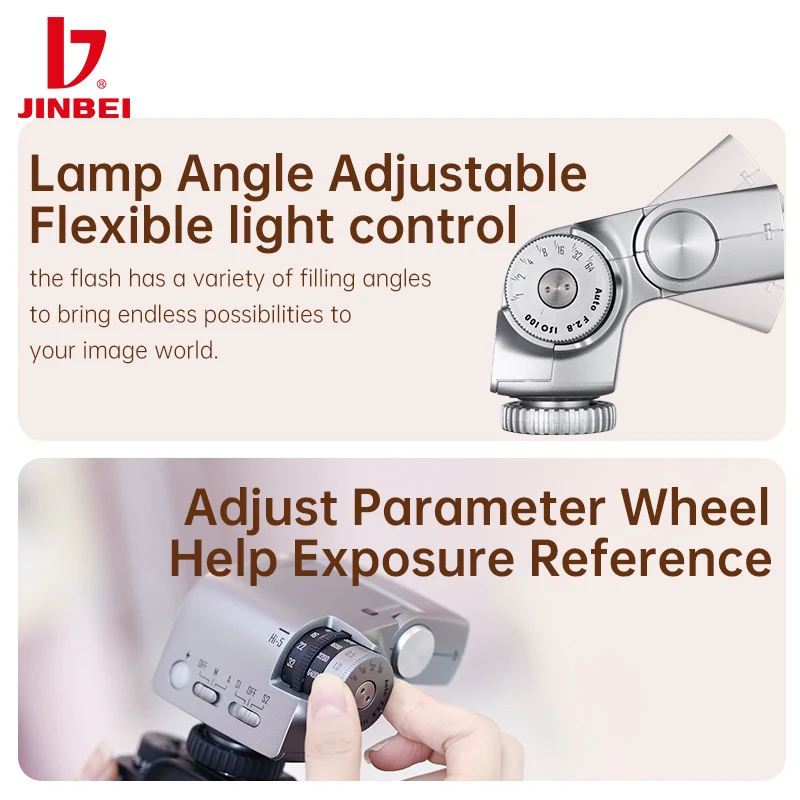 جينبي-ريترو سبيدليت لون فلاش الكاميرا ، مرحبا-5 ، العالمي لكانون ، نيكون ، فوجي ، أوبا ، سوني ، باناسونيك صور ، GN16 ، 6000 ± 200K ، 7 مستويات