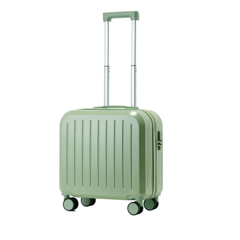 Mini valise multifonctionnelle avec porte-gobelet et port USB, ensemble de bagages, verrouillage par mot de passe ultra-léger, valise à roulettes, 18/20"