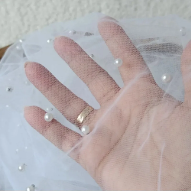 진주 장식 튤 임산부 사진 촬영 베일, 시어 베이비 샤워 백드롭 및 토싱 스카프, 임신 사진 촬영 드레스 베베