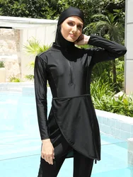 Ensemble burkini pour femmes musulmanes, maillot de bain, hijab, modeste, vêtements islamiques, tenue de natation, nouveau design, 3 pièces