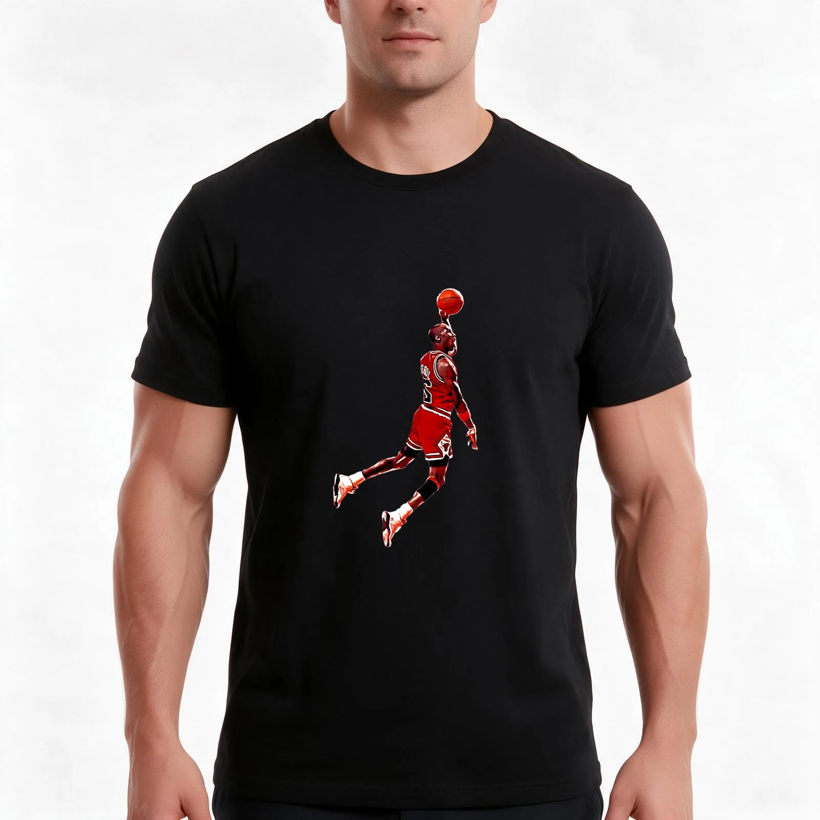 Classic Jumpman 1987 Historic Dunk T-Shirt Summer Casual Cotton Tee Oversized Streetwear Tops Vintage Graphic Print