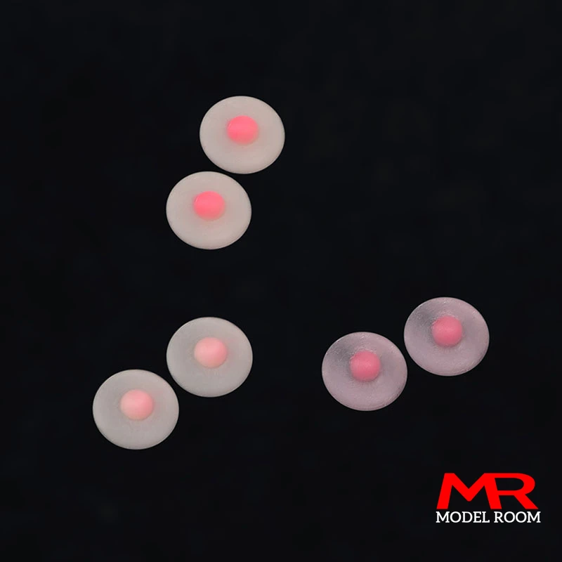 Pegatina de silicona para pezón simulado femenino, accesorios para el cuerpo sin costuras, figura de acción de piel Normal pálida TBL PH JIAOU de 12 pulgadas, 1/6