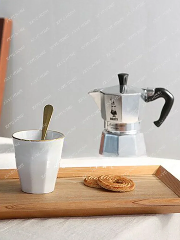 Cafe wooden tray, bread tray, cake bakery plate, storage tray