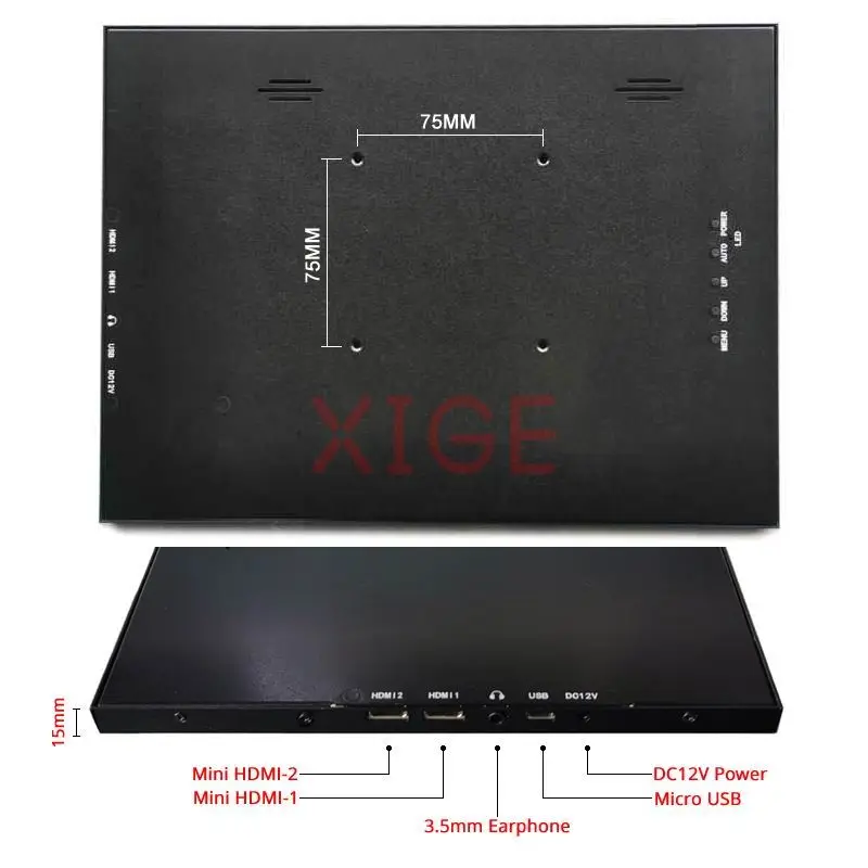 For B140XTN03 Monitor Portable Refit 1366*768 USB Micro Metal Case+Driver Controller Board Kit DIY 40 Pin LVDS 2 HDMI-Mini 14