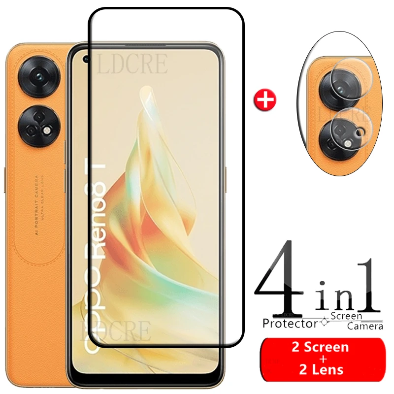 Volle Abdeckung Glas Für OPPO Reno 8 T Glas Für Reno 8 T Gehärtetem Glas 9H HD Screen Protector für OPPO Reno 8 T Reno8 T Objektiv Glas