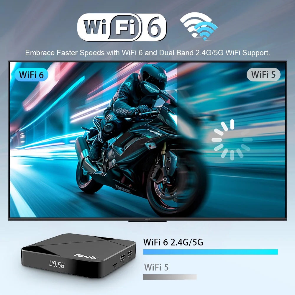 Tanix TX5 S905Y5 Android 14 Smart TV Box HDR10+ AV1 4K HD Set Top Box Wifi6 2.4&5G 3D Streaming Media Player 4G 64G صوت عن بعد #5
