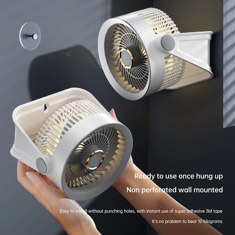 

Настольный вентилятор Вентилятор циркуляции воздуха USB Перезаряжаемый Открытый Кемпинг Портативный настенный небольшой вентилятор с высоким ветром для студенческого домашнего использования