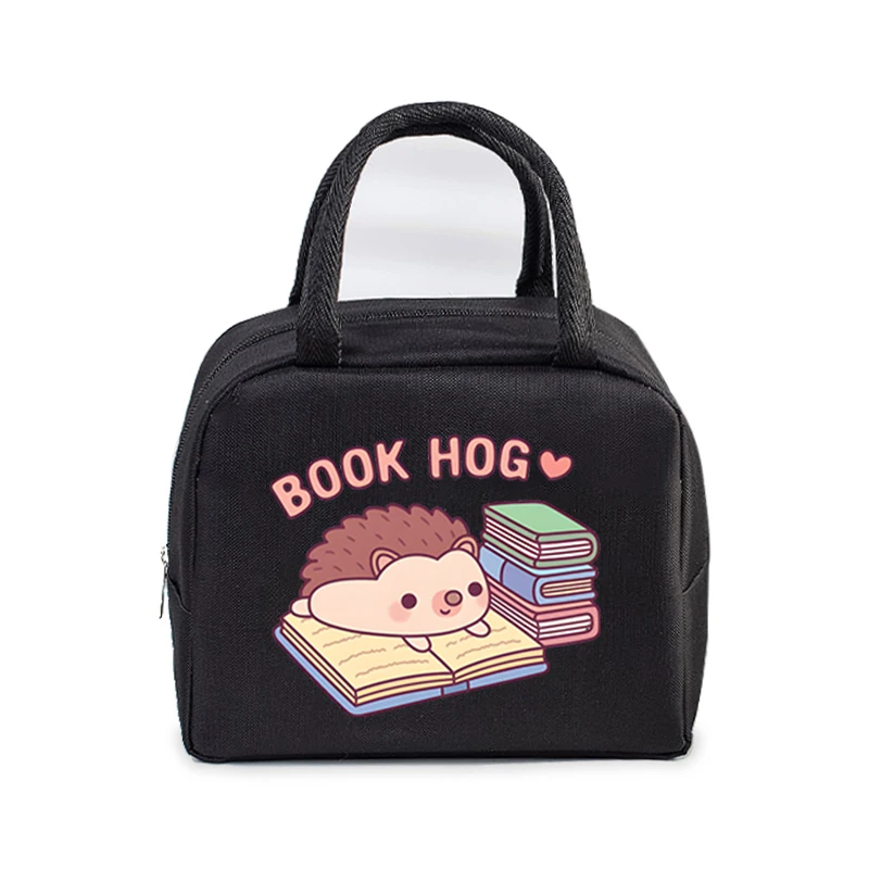 Lunch Bag for Men Women Hedgehog Bobo Tea Thermal Cooler School Lunch Box Handbags Cartoon Animal Student Portable Lunch Bags